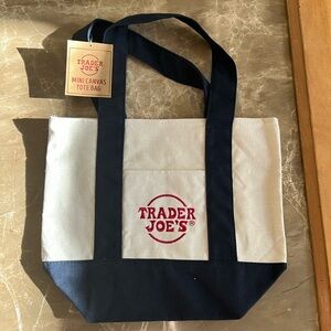 Trader Joe’s mini canvas tote bag